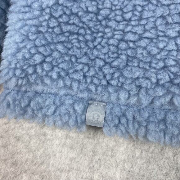 Lululemon Blue Wool Blend Whenever Crew Sherpa Pullover Size 4 - Picture 7 of 9